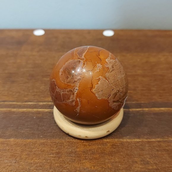 🔥 Sale 🔥 Red Jasper Sphere - Chipped - Final Price - Picture 1 of 9